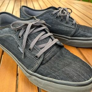 mens vans shoes size 9 black